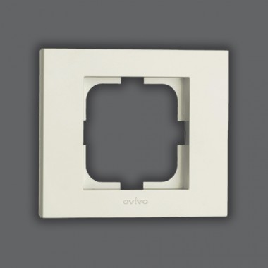 РАМКА ОДИНАРНАЯ (БЕЛЫЙ ЦВЕТ) GRANO