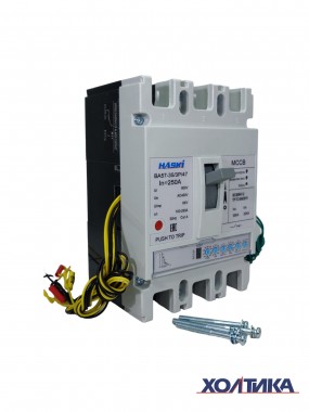 Автоматический выключатель ВА57-35 - 4710 - НР230AC с электронным расцепителем 3P 250А HASKI