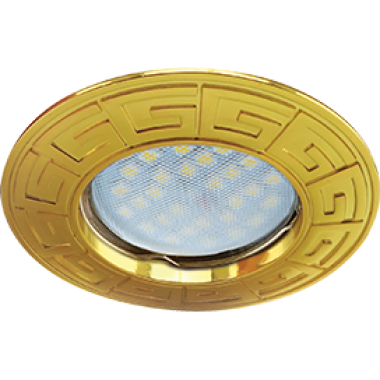 Светильник встраиваемый Ecola MR16 DH07 GU5.3 поворотный Звезда (скрытый крепеж лампы) медь 25x88 (кd74) /FL1602EFS/